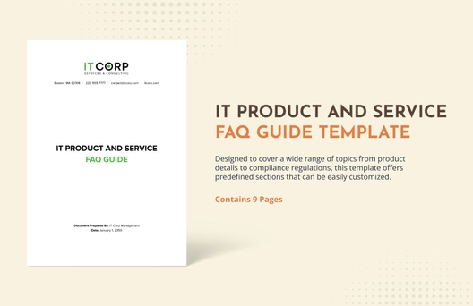 IT Product and Service FAQ Guide Template