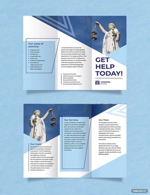 Law Firm Trifold Brochure Template