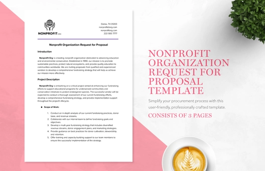 Nonprofit Organization Request for Proposal Template