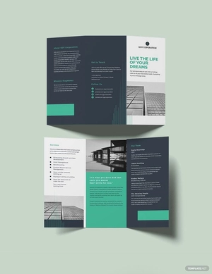 Corporate Tri-Fold Brochure Template