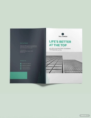 Corporate Bi-Fold Brochure Template