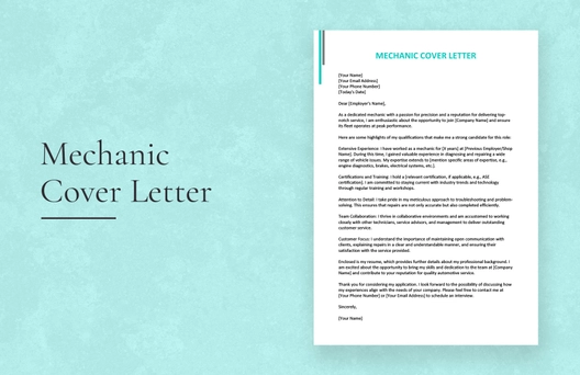 Mechanic Cover Letter