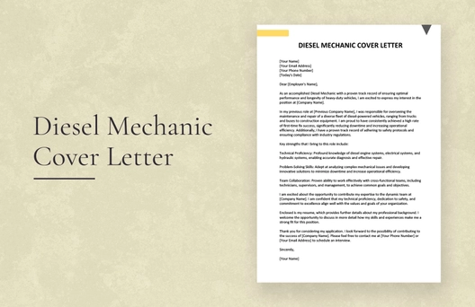 Diesel Mechanic Cover Letter
