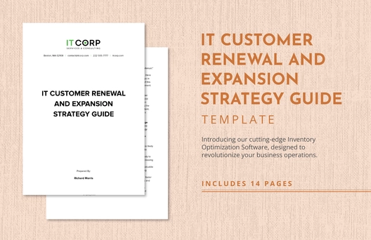 IT Customer Renewal and Expansion Strategy Guide Template