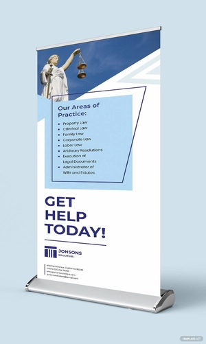Law Firm Roll up Banner Template