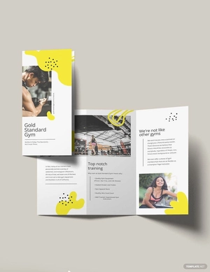 Fitness Tri-Fold Brochure Template