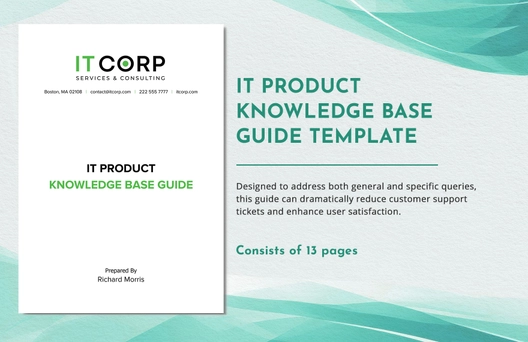 IT Product Knowledge Base Guide Template