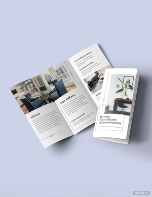 Tri-Fold Furniture Store Brochure Template