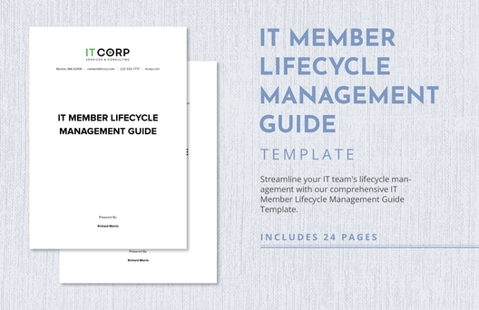 IT Member Lifecycle Management Guide Template