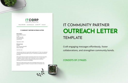 IT Community Partner Outreach Letter Template