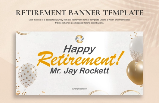 Retirement Banner Template