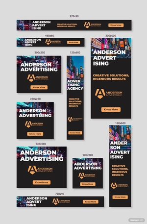 Advertising Agency Web Ads Template