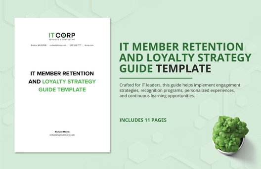 IT Member Retention and Loyalty Strategy Guide Template