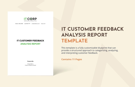 IT Customer Feedback Analysis Report Template