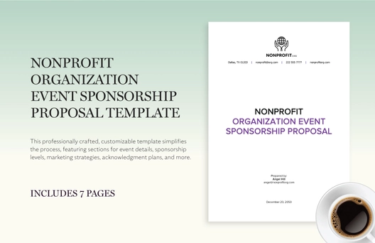 Nonprofit Organization Event Sponsorship Proposal Template