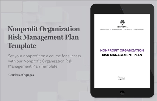 Nonprofit Organization Risk Management Plan Template