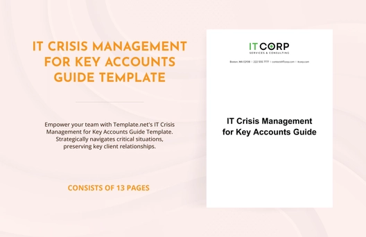 IT Crisis Management for Key Accounts Guide Template