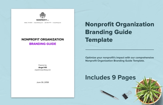 Nonprofit Organization Branding Guide Template