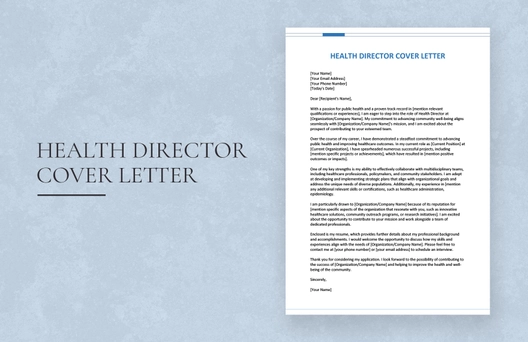 Health Director Cover Letter