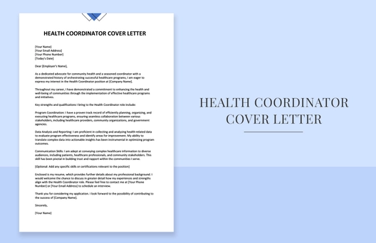 Health Coordinator Cover Letter