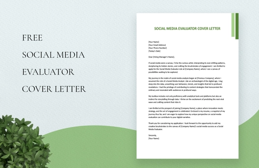 Social Media Evaluator Cover Letter