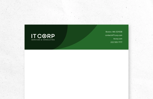 Healthcare IT Consulting Letterhead Template