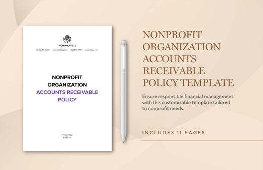 Nonprofit Organization Accounts Receivable Policy Template