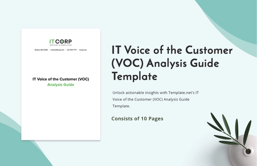 IT Voice of the Customer (VOC) Analysis Guide Template