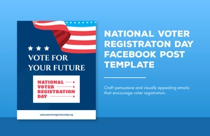 National Voter Registration Day Facebook Post Template