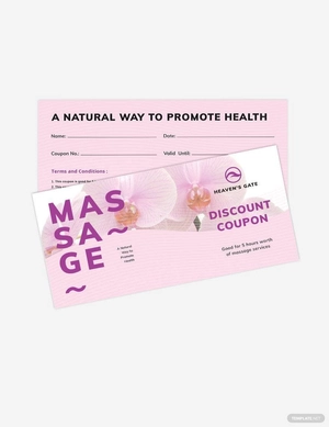 Massage Coupon Template