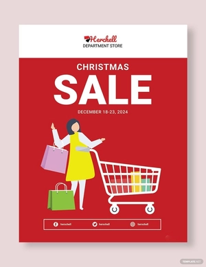 Christmas Sale Poster Template