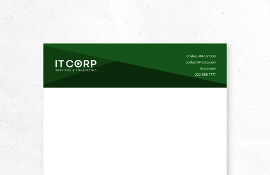 IT CRM Consulting Letterhead Template