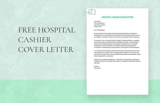 Hospital Cashier Cover Letter