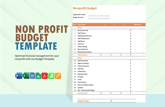 Non Profit Budget Template