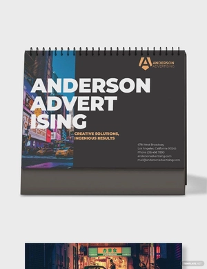 Advertising agency Desk Calendar Template Advertising agency Desk Calendar Template