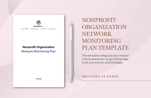 Nonprofit Organization Network Monitoring Plan Template