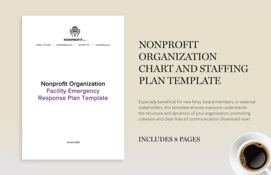 Nonprofit Organization Chart and Staffing Plan Template