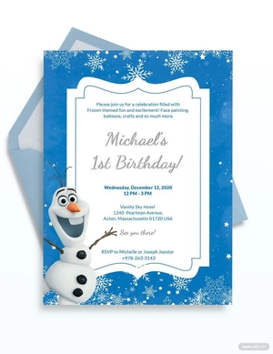 Frozen Birthday Invitation Template