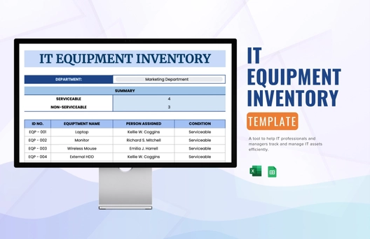 IT Equipment Inventory Template