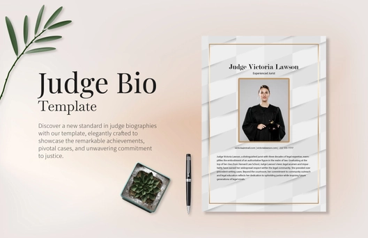 Judge Bio Template