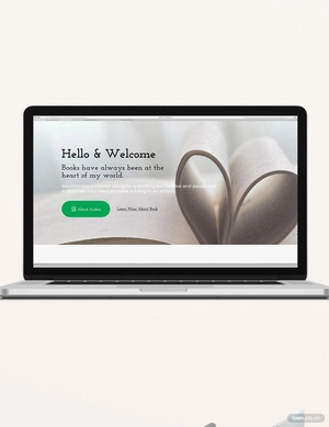 Book Author Blog Header Template