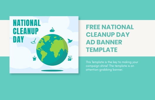 National CleanUp Day Ad Banner Template