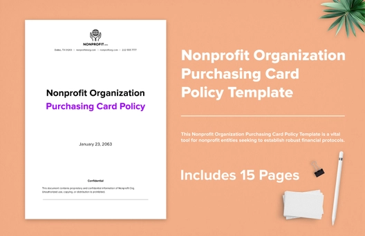 Nonprofit Organization Purchasing Card Policy Template