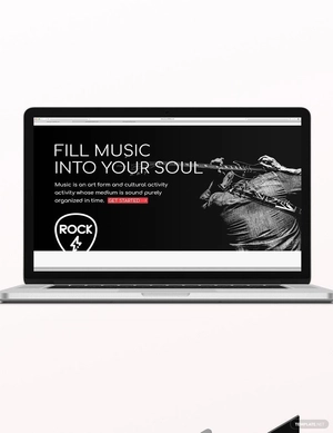 Musician Blog Header Template
