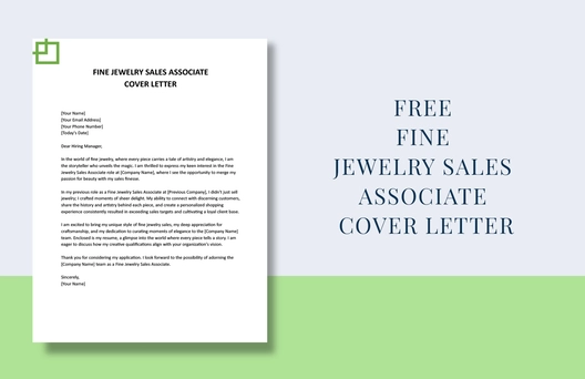 Fine Jewelry Sales Associate Cover Letter