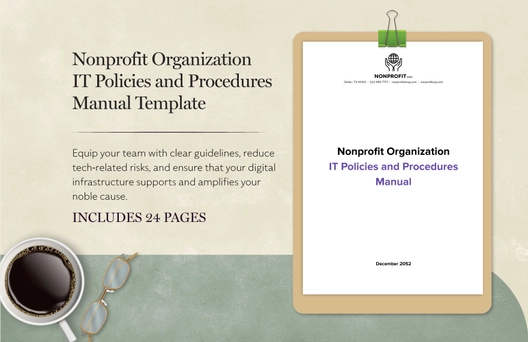 Nonprofit Organization IT Policies and Procedures Manual Template
