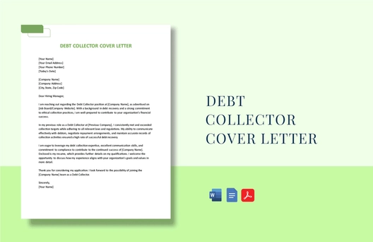 Debt Collector Cover Letter