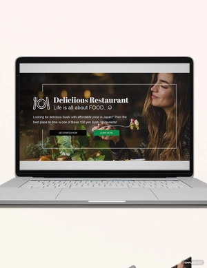 Restaurant Blog Header Template