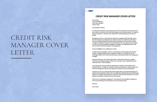 Credit Risk Manager Cover Letter Credit Risk Manager Cover Letter