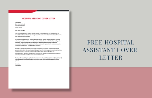 Hospital Assistant Cover Letter